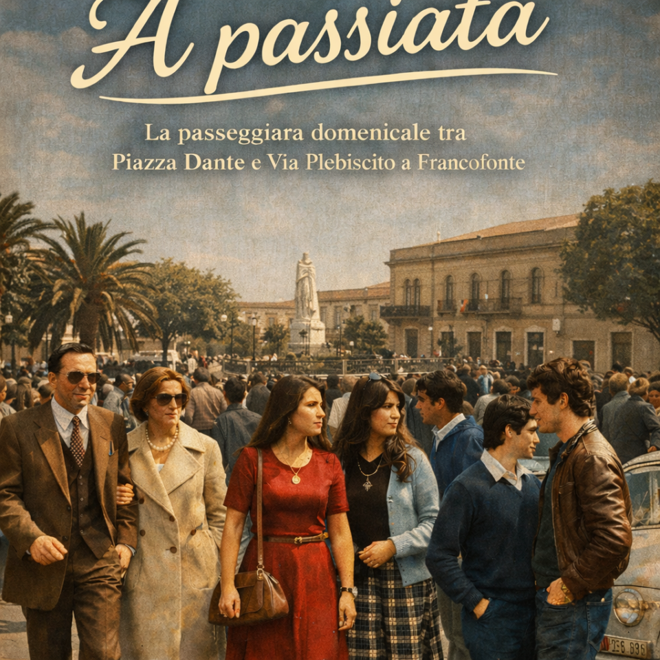 “A’ passiata”, la passeggiata domenicale tra Piazza Dante e Via Plebiscito a Francofonte